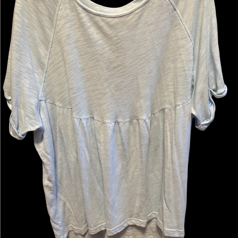 American Eagle Outfitters Light Blue Short Sleeve Top